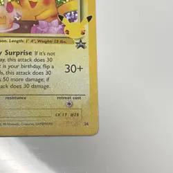 Pokemon Pikachu TCG Celebrations Birthday Promo Holo Card #24 - Image 4