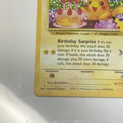 Pokemon Pikachu TCG Celebrations Birthday Promo Holo Card #24 - Image 5