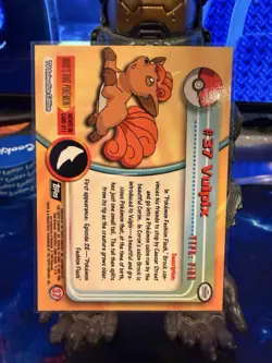 POKEMON TOPPS TRADING CARDS SERIES 1 VULPIX #37 NON HOLO HP - Image 2