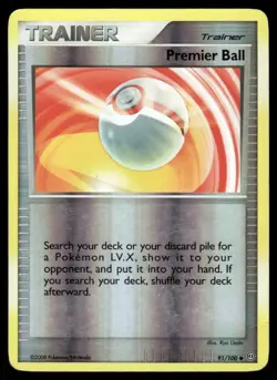 Pokemon Cards Premier Ball 91/100 Reverse Holo Stormfront Uncommon LP - Image 1