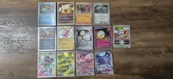 Pokemon TCG Card Lot Paradox Rift Obsidian Flames Crown Zenith Foil 13 Cards - Image 1