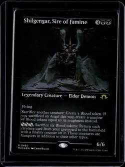 MTG: Modern Horizons 3 #480 Shilgengar, Sire of Famine (Foil Etched) 🏡 - Image 1