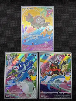 Pokemon TCG KANTO STARTERS First Partner Promo Series 1 Gen 7 30th Anniversary - Image 1