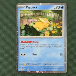 DOUBLE WHOLE SWIRLS 🌀💫 Psyduck 007 Mega Cosmos Holo Promo Pokemon Card - Image 2