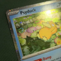 DOUBLE WHOLE SWIRLS 🌀💫 Psyduck 007 Mega Cosmos Holo Promo Pokemon Card - Image 4