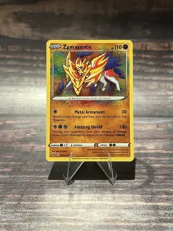 Pokemon TCG Zamazenta Holo Card 2020 Vivid Voltage 102/185 Amazing Rare - Image 1