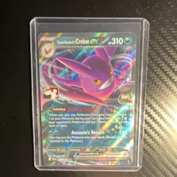 Pokemon TCG Team Rocket's Crobat EX Holo HP310 Card 122/182 Prize Packs - Image 1