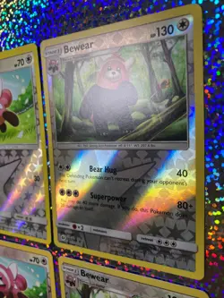 Pokemon TCG Sun & Moon Reverse Holo: 112/149 Bewear (x2); 111/149 Stufful (x2) - Image 3