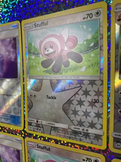 Pokemon TCG Sun & Moon Reverse Holo: 112/149 Bewear (x2); 111/149 Stufful (x2) - Image 4