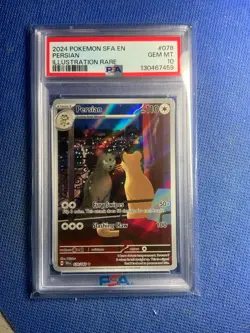2024 Pokemon SV Shrouded Fable SFA en Persian #078/064 PSA 10 With Graded Guard - Image 1