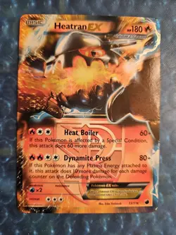 2013 Heatran EX 13/116 Ultra Rare Pokemon Plasma Freeze Team - Image 1