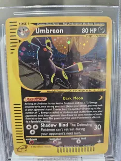 Pokemon Umbreon H29/H32 BGS Beckett 8.5 Holo Rare Aquapolis WOTC NM/MT+ Mint - Image 3