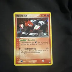 2004 POKEMON EX TEAM ROCKET RETURNS #60 HOUNDOUR-REVERSE FOIL - Image 1