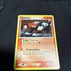 2004 POKEMON EX TEAM ROCKET RETURNS #60 HOUNDOUR-REVERSE FOIL - Image 2