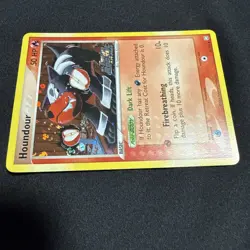 2004 POKEMON EX TEAM ROCKET RETURNS #60 HOUNDOUR-REVERSE FOIL - Image 3