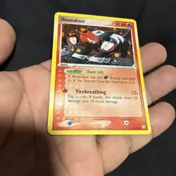 2004 POKEMON EX TEAM ROCKET RETURNS #60 HOUNDOUR-REVERSE FOIL - Image 5