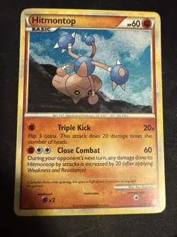 Hitmontop 5/123 Holo Rare HeartGold & SoulSilver Pokemon HGSS LP - Image 1