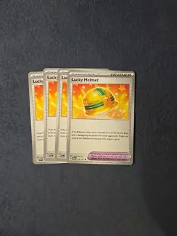 Lucky Helmet 158/167 - Pokemon TCG Twilight Masquerade - x4 Playset non-holo NM - Image 1