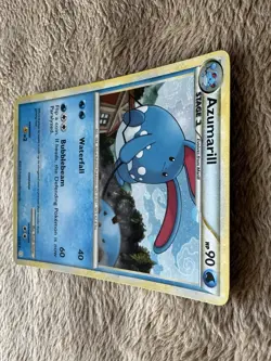 2010 Pokemon TCG HeartGold SoulSilver Azumarill Holo Rare 2/123 LP MP - Image 3