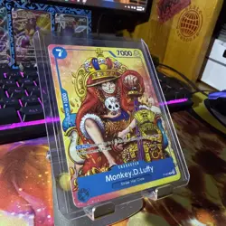 One Piece TCG Monkey D. Luffy Exclusive Convention Promo- 2nd anniversary stamp - Image 2