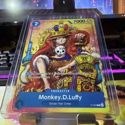 One Piece TCG Monkey D. Luffy Exclusive Convention Promo- 2nd anniversary stamp - Image 4