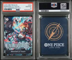Marshall D.Teach OP09-093 SR Alt - 2nd Anniversary Set - One Piece Eng PSA 10 - Image 3