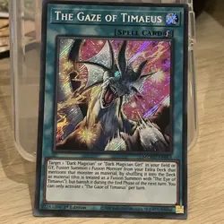 MZMU-EN013 The Gaze of Timaeus Secret Rare 1st Edition YuGiOh NM Card - Image 1