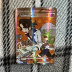 Pokemon Professor Sycamore Ultra Rare Full Art 114/114 XY Steam Siege Holo Card - Image 1