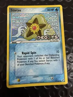 Staryu - 77/107 - Pokemon Ex Deoxys Reverse Holo Card LP - Image 1