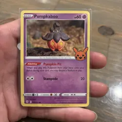 2022 Pokemon Card Trick Or Trade Pumpkaboo 76/203 - Image 2