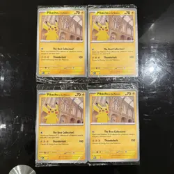 Pikachu At The Museum Pokemon TCG Jumbo Card SEALED Brand New MEP Promo x4 - Image 1
