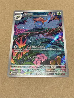 Pokemon Gloom Card 198/197 SV03 Obsidian Flames Holo Rare TCG Illustration - Image 1