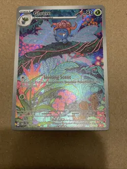 Pokemon Gloom Card 198/197 SV03 Obsidian Flames Holo Rare TCG Illustration - Image 2