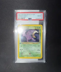 2001 PM Neo Revelation 1st Edition Crobat Holo PSA 8 NM-MT #4 Pokemon Card TCG - Image 1