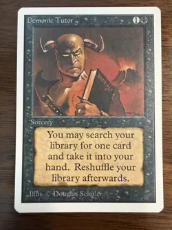 MTG: Magic The Gathering Demonic Tutor Unlimited NM - Image 1