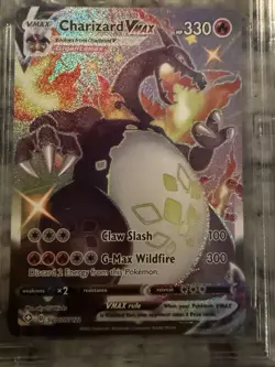 Pokemon Charizard VMAX SV107/SV122 Shining Fates Shiny Vault Holo Beckett 9.5 - Image 3