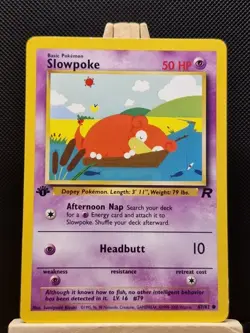 Pokemon 2000 WOTC 1st Edition Team Rocket Slowpoke 67/82 - Light Play - Image 1