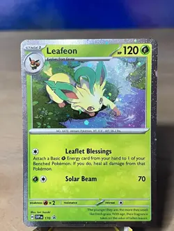 Scarlet & Violet Leafeon (Cosmos Holo - Swirl) 170 Promo Pokemon NM/M - Image 1
