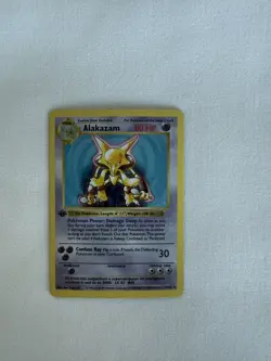 1999 POKEMON GAME #1 ALAKAZAM-HOLO 1ST EDITION - Image 1