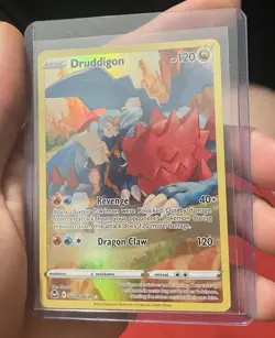 Pokemon Druddigon Ultra Rare Full Art Holo Silver Tempest TG09/TG30 English - Image 1