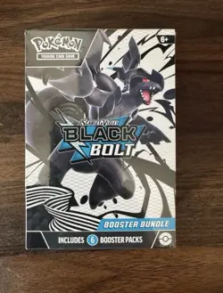 New Sealed Pokemon TCG Scarlet & Violet Black Bolt Booster Bundle Box 6 packs - Image 1