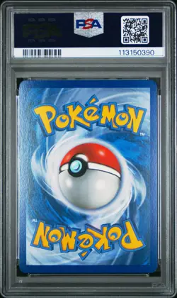 PSA 8 Ninetales 7/123 Cracked Ice Holo Error Misprint Pokemon Low Pop Beautiful - Image 2
