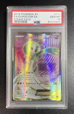 PSA 10 GEM MINT Gardevoir EX Full Art 111/114 Pokemon XY Steam Siege *Beautiful - Image 1