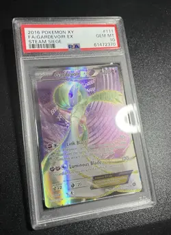 PSA 10 GEM MINT Gardevoir EX Full Art 111/114 Pokemon XY Steam Siege *Beautiful - Image 2