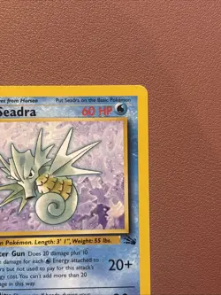 Pokemon TCG Seadra Fossil, 1st Edition Uncommon Card 42/62 LP Condition - Image 3