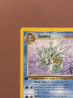 Pokemon TCG Seadra Fossil, 1st Edition Uncommon Card 42/62 LP Condition - Image 4