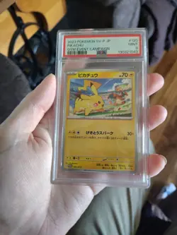 PSA9 MINT Pikachu Charizard Promo 2023 PIKACHU 120 SV P Pokemon Card Pok ca Poke - Image 1