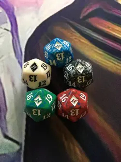 MTG Battle For Zendikar Spindown Dice Complete Set D20 20 Sided Die BFZ - Image 1