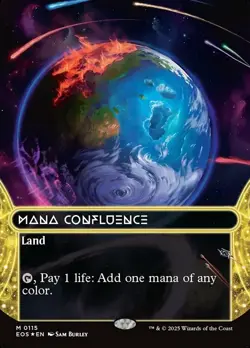 1x Lightly Played, English Mana Confluence (0115) - Galaxy Foil - Borderless - E - Image 1