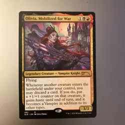 OLIVIA, MOBILIZED FOR WAR Secret Lair NM Magic the Gathering MTG - Image 1